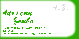 adrienn zambo business card